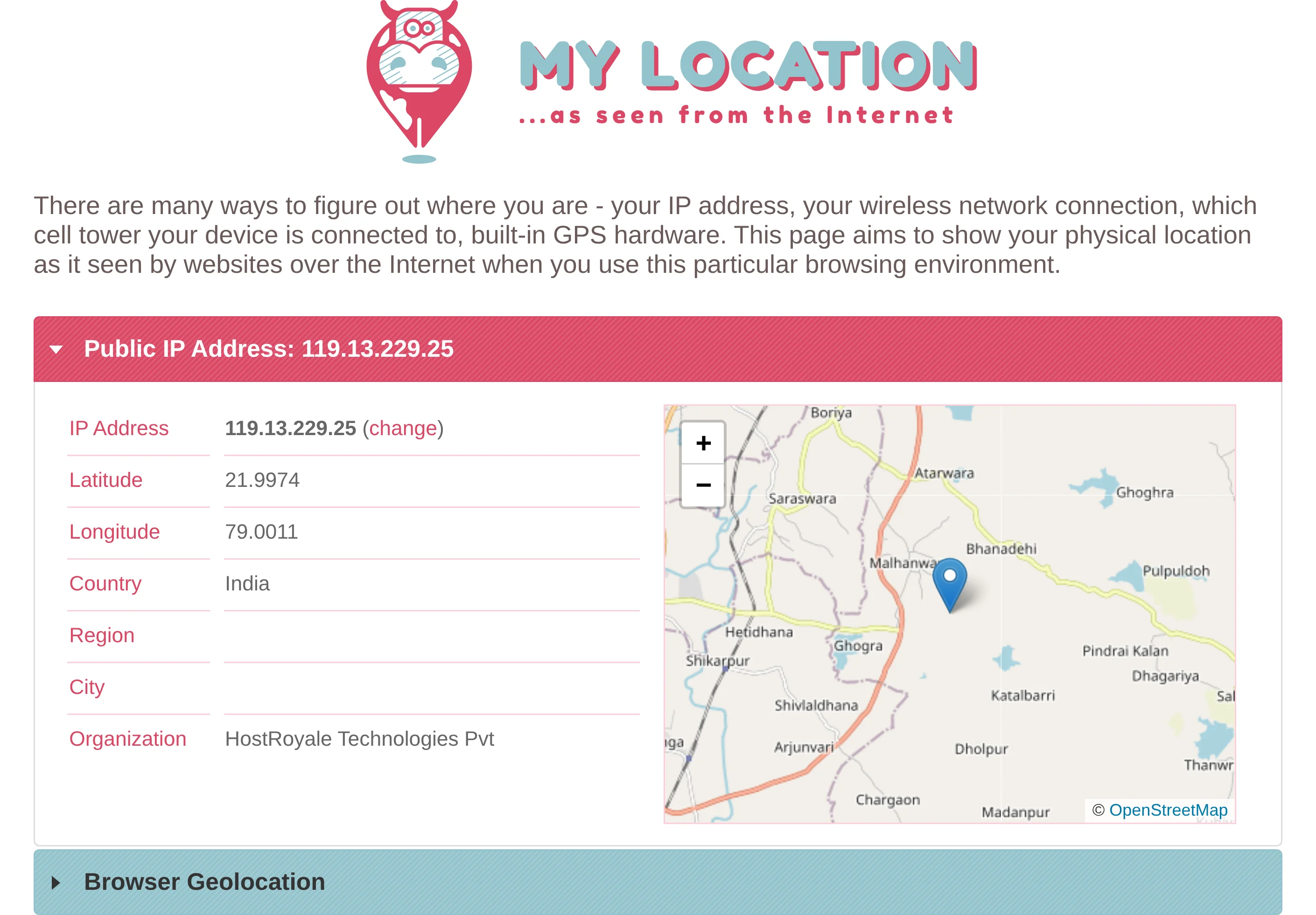 Capture d’écran — Inde